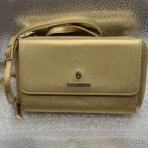 Spartina 449 Gold Women's Crossbody Purse Wallet Grab and Go Spartina 449